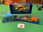 235 Kuifje Tin Tin  3x  auto's in doos/blister Herge, Hobby en Vrije tijd, Modelauto's | 1:43, Ophalen of Verzenden, Zo goed als nieuw