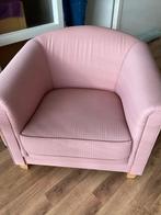 2 Roze fauteuils, Minder dan 50 cm, Gebruikt, Minder dan 75 cm, Ophalen of Verzenden