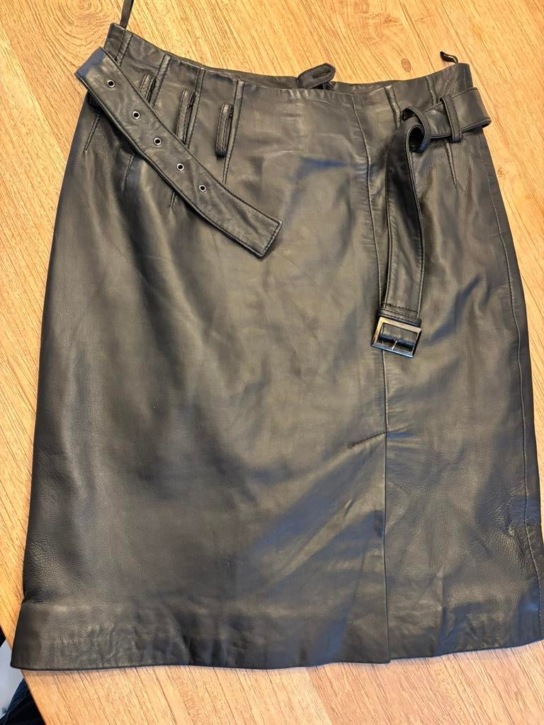 Arma zwart leren rok lams maat 38, Maat 38/40 (M), Zwart, Ophalen of Verzenden, Zo goed als nieuw