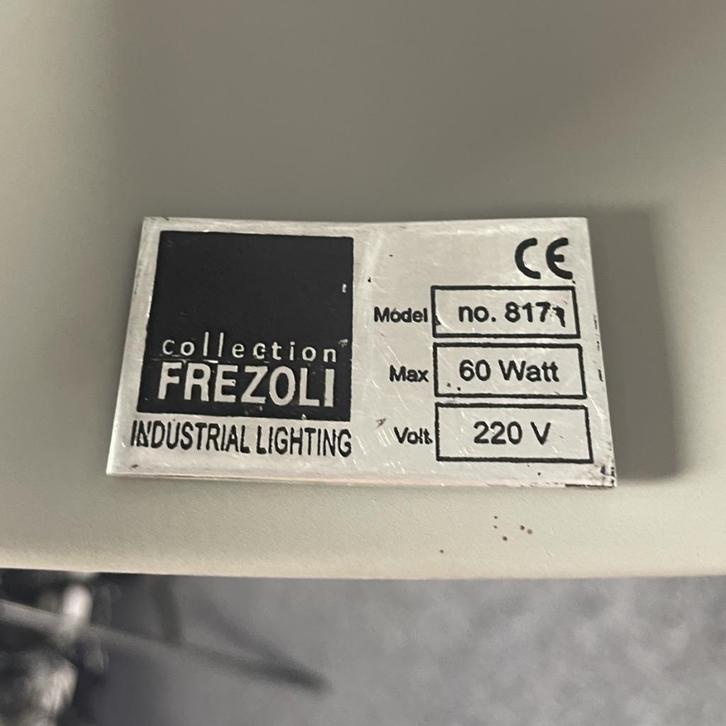 Frezoli Lozz Hanglamp - Zwarte Kap  25334, Huis en Inrichting, Lampen | Hanglampen, Gebruikt, Minder dan 50 cm, Metaal, Ophalen