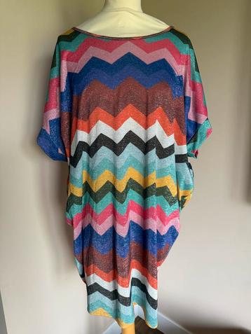 Kleurrijke Tuniek met Zigzag Patroon maat m/l beschikbaar voor biedingen