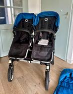 Bugaboo donkey duowagen compleet - black/royal blue, Ophalen, Gebruikt, Bugaboo, Verstelbare duwstang
