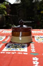 Vintage jaren 70 potje met deksel – condiment crocks, Antiek en Kunst, Antiek | Keramiek en Aardewerk, Ophalen of Verzenden