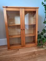 Houten kastje, Met deur(en), Glas, Minder dan 25 cm, Minder dan 100 cm