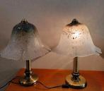 Set van 2 Peil & Putzler Murano glas messing tafellampen, Huis en Inrichting, 50 tot 75 cm, Design, Ophalen of Verzenden, Glas