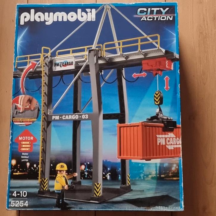 PLAYMOBIL CONTAINER KRAAN, Kinderen en Baby's, Speelgoed | Duplo en Lego, Nieuw, Ophalen of Verzenden