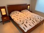 Jan des Bouvrie bed (180 breed), 180 cm, Gebruikt, Bruin, Hout