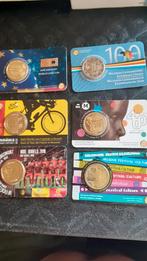 6 stuks Coincards Belgie, Ophalen of Verzenden, België, 2 euro