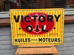 VICTORY OLIE oud reclamebord, Verzamelen, Merken en Reclamevoorwerpen, Reclamebord, Gebruikt, ., Ophalen of Verzenden