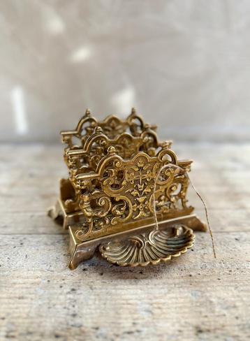 Messing brievenhouder vintage beschikbaar voor biedingen