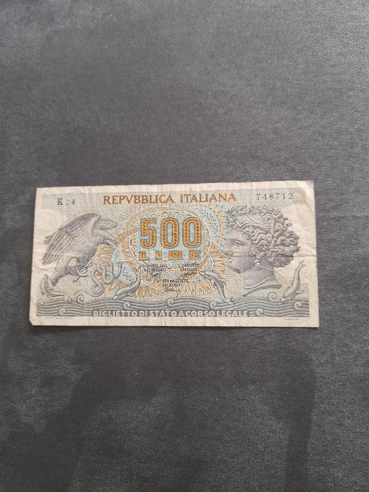 Italiaans 500 Lire Bankbiljet, Postzegels en Munten, Bankbiljetten | Nederland, Los biljet, Euro's, Ophalen