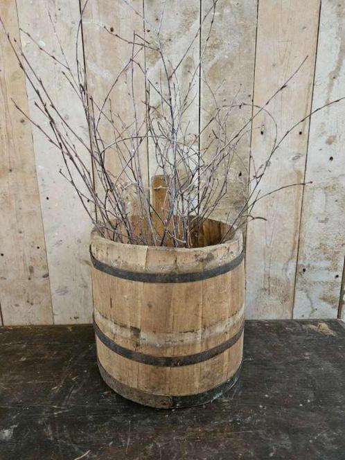 oude houten ton ``WOONWINKEL RUSTIEK``, Antiek en Kunst, Antiek | Woonaccessoires, Ophalen of Verzenden