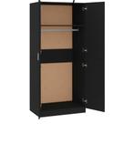 Zwarte Kledingkast -, Huis en Inrichting, Kasten | Kledingkasten, Ophalen, Kunststof, Gebruikt, 200 cm of meer