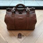 Antieke dokterstas van struisvogel leer, Ophalen of Verzenden