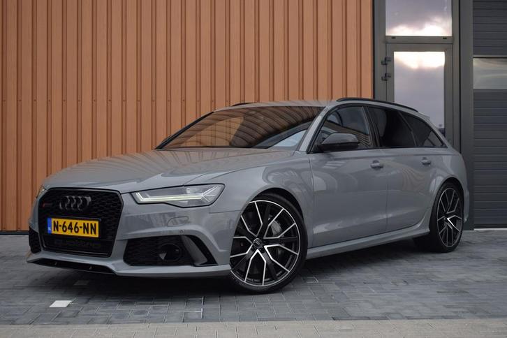 Audi RS6 4.0 V8 TFSI Quattro 605pk Performance | Akrapovič, Auto's, Audi, Bedrijf, Te koop, RS6, 360° camera, 4x4, ABS, Airbags