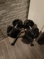 Verstelbare dumbells 2 t/m 40 kilo, Sport en Fitness, Fitnessmaterialen, Ophalen, Zo goed als nieuw, Dumbbell