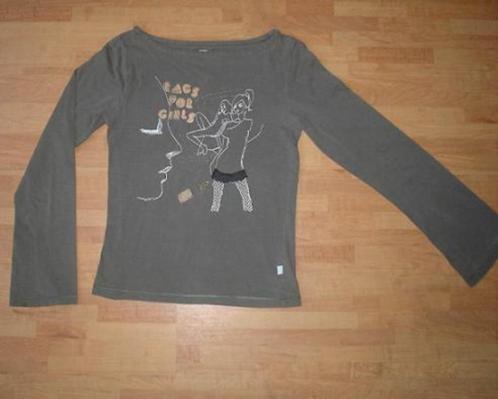 Grijsgroen shirt van RFG, Kinderen en Baby's, Kinderkleding | Maat 164, Zo goed als nieuw, Meisje, Shirt of Longsleeve, Ophalen of Verzenden