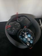 Kiddy Moon Ballenbak Grijs met Ballen, Huis en Inrichting, Zitzakken, Ophalen, Zo goed als nieuw, Grijs, Zitzak