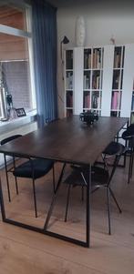 Eettafel met 4 stoelen, Huis en Inrichting, Tafels | Eettafels, Ophalen, 50 tot 100 cm, Zo goed als nieuw, Vier personen
