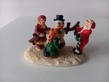 Kerstfiguren sneeuwpop maken voor Kerstdorp