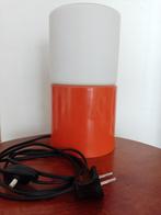 Vintage tafellamp metaal/glas, Ophalen, Gebruikt, Glas, Minder dan 50 cm
