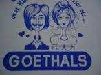 sticker oud GOETHALS strip huwelijk bruiloft niklaas belgie, Verzenden, Zo goed als nieuw