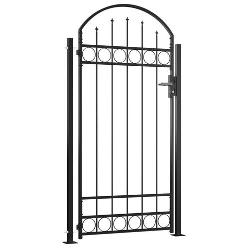 Poort met gebogen bovenkant en 2 palen 105x204 cm, Tuin en Terras, Tuinpoorten, Nieuw, 150 tot 200 cm, Ophalen of Verzenden