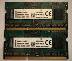 8 stuks DDR3 SO-DIMM 4GB 1333MHZ kingston KVR13S9S8/4, Computers en Software, RAM geheugen, DDR3, Ophalen of Verzenden, Zo goed als nieuw