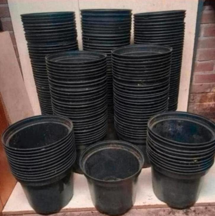 Kweekpotten plantenpotten bloempotten containers 5 liter, Tuin en Terras, Bloempotten, Gebruikt, Rond, Ophalen of Verzenden