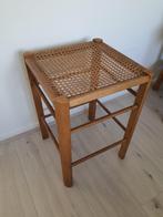 Vintage Scandinavisch krukje jaren 70 riet /rotan, Huis en Inrichting, Krukjes, Ophalen, Gebruikt, Hout