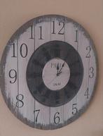 Houten klok, Huis en Inrichting, Woonaccessoires | Klokken, Ophalen of Verzenden, Wandklok