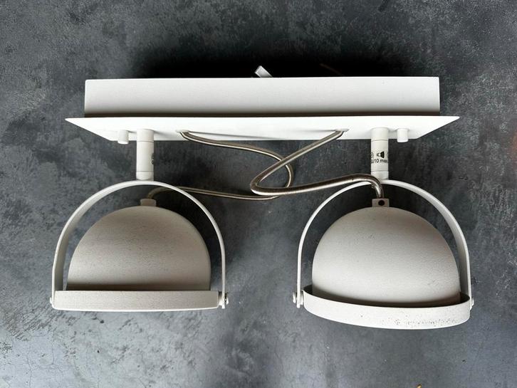 2x Karwei Gydo Duobalk Plafondlamp GU10, Huis en Inrichting, Lampen | Plafondlampen, Gebruikt, Metaal, Ophalen of Verzenden