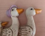 Vintage gietijzeren deurstopper eendenfamilie, Ophalen of Verzenden, Gebruikt, Binnen