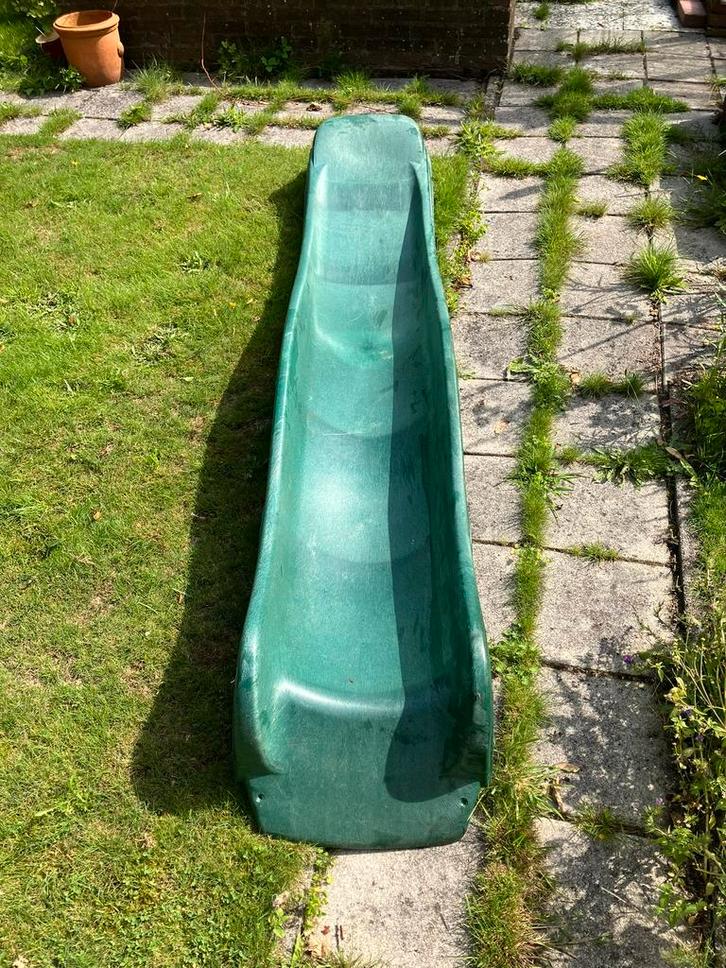 Mooie groene glijbaan - 245 cm - Speeltoestel Onderdeel, Kinderen en Baby's, Speelgoed | Buiten | Speeltoestellen, Zo goed als nieuw