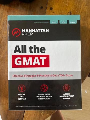 Manhattan Prep – All the GMAT – 3-delige set (ISBN 978150629 beschikbaar voor biedingen