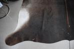 Mooi donkerbruin vloerkleed koeienhuid koeienvacht 205x210, Ophalen of Verzenden, 200 cm of meer, Bruin, Overige vormen