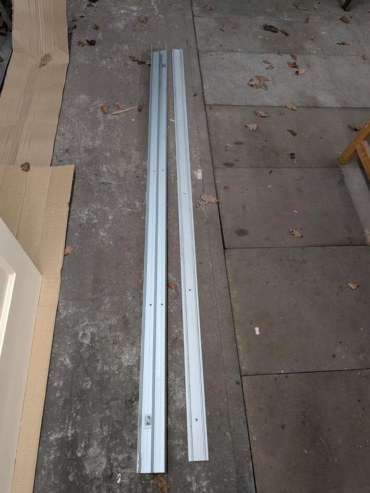 Schuifdeursysteem kast - 2 deuren 220x96cm, Doe-het-zelf en Verbouw, Deuren en Horren, Gebruikt, Binnendeur, 215 cm of meer, 80 tot 100 cm