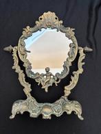Antieke tafelspiegel prachtig gedecoreerd, Antiek en Kunst, Ophalen of Verzenden, Ovaal, Minder dan 50 cm, Minder dan 100 cm