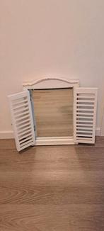 Spiegel met witte luiken, Minder dan 50 cm, Gebruikt, Ophalen of Verzenden, Minder dan 100 cm
