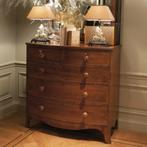 COMMODE LADEKAST DRESSOIR EICHHOLTZ BOWFRONT, Ophalen, 100 tot 150 cm, 5 laden of meer, 100 tot 150 cm