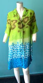 Sunflair doorknoopjurk groen/blauw maat 40, Kleding | Dames, Maat 38/40 (M), Verzenden, Zo goed als nieuw, Sunflair