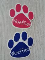 2 stickers Woeffies, Ophalen of Verzenden, Zo goed als nieuw, Overige typen