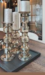 Designer- Glazen kandelaar -  luster -  Brown -  set van 3, Ophalen, Overige materialen, 25 tot 50 cm, Nieuw