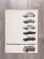 VW Volkswagen folder 1962 Kever Transporter Karmann Ghia, Auto diversen, Handleidingen en Instructieboekjes, Verzenden