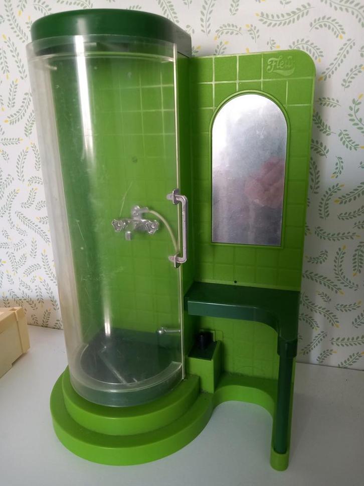 Vintage Fleur douche en Sindy hemelbed, jaren 80, Verzamelen, Poppen, Ophalen