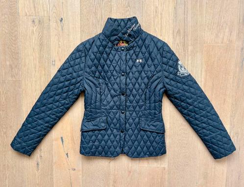 La Martina donkerblauw donsjack mt S/36, Kleding | Dames, Jassen | Zomer, Zo goed als nieuw, Blauw, Ophalen of Verzenden