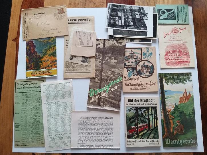 Setje vooroorlogs duits papierwerk, Verzamelen, Militaria | Tweede Wereldoorlog, Embleem of Badge, Duitsland, Ophalen of Verzenden