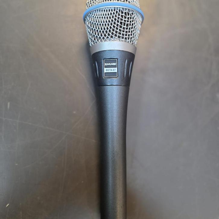 Shure beta87 condensator zangmicrofoon nwpr 319 euro, Muziek en Instrumenten, Microfoons, Zo goed als nieuw