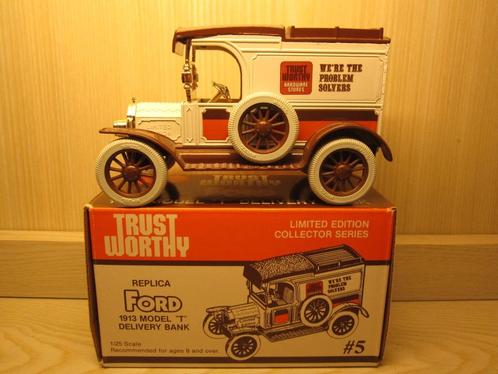 FORD T 1913 BESTEL MET SPAARBANK unic, Hobby en Vrije tijd, Modelauto's | Overige schalen, Nieuw, Bus of Vrachtwagen, Ophalen of Verzenden