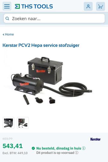 Kerstar PCV2 Hepa service stofzuiger beschikbaar voor biedingen